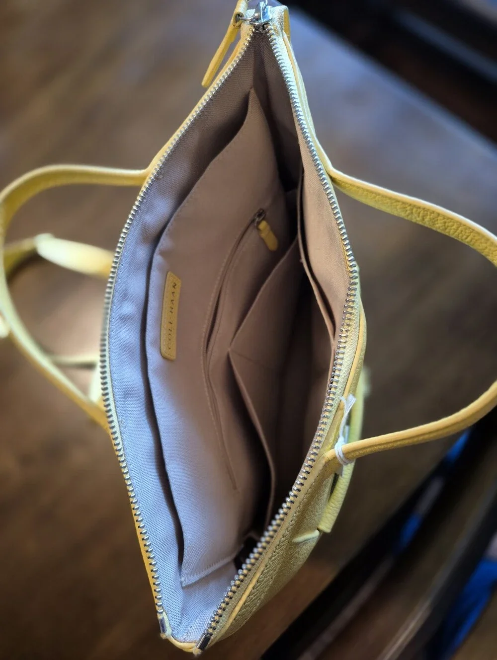 Cole Haan convertible bag yellow